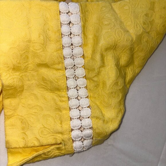 Lilly Pulitzer Bees Knees Tunic Jacquard Top in Lemon Sorbet Size 10 - Picture 6 of 14